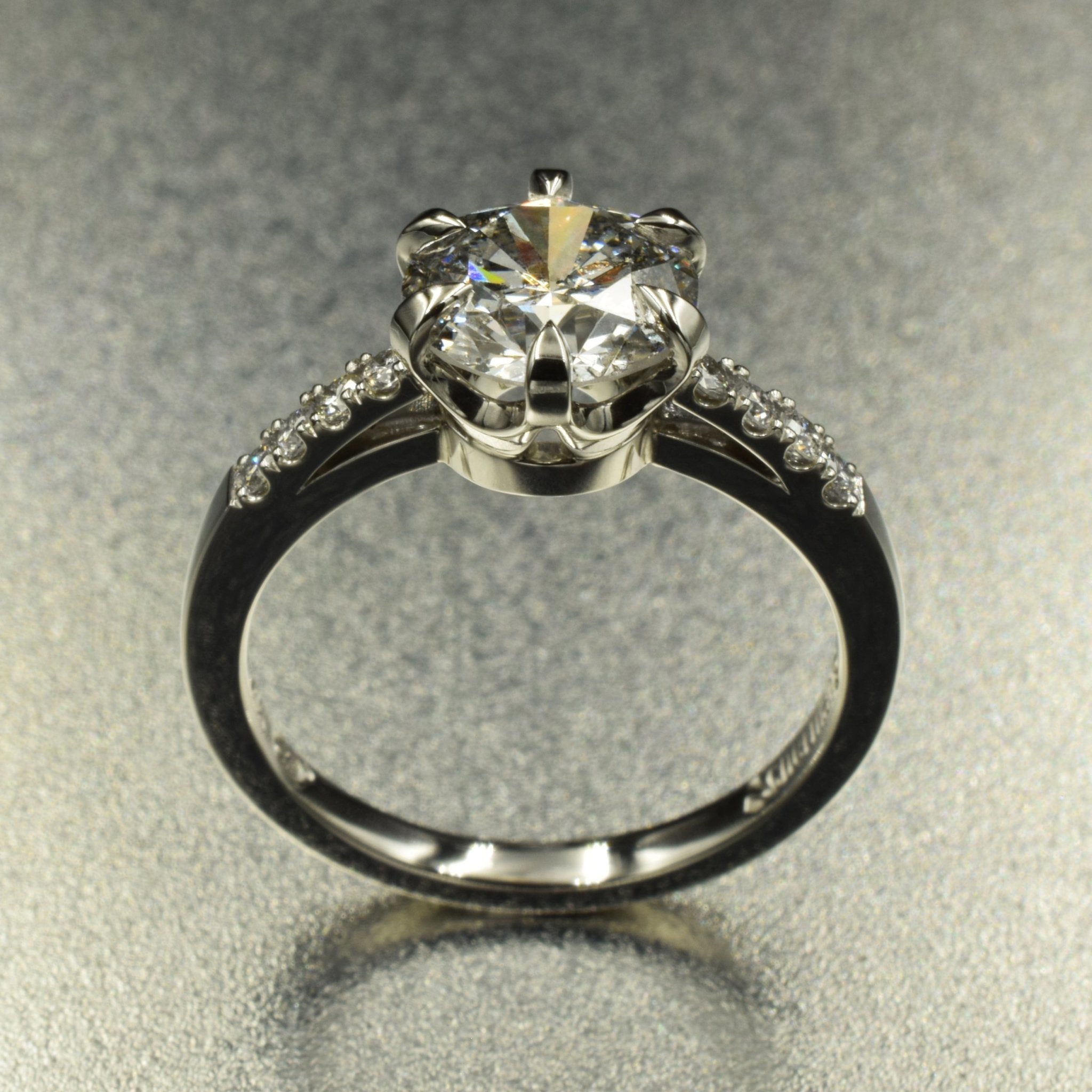 Oval Moissanite Engagement Ring Rose Gold Halo Diamond Bridal Ring Set | La  More Design